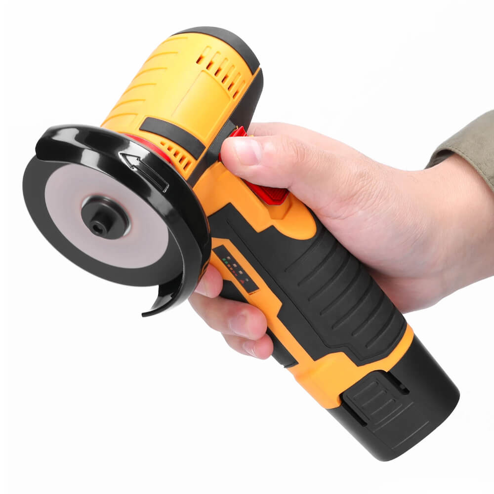 Angle Grinder 12V 19500RPM Mini Angle Grinder Handheld Electric Grinder Machine